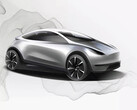 Первоначальный тизер дизайна платформы Model 2. (Источник изображения: Tesla)