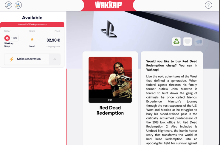 Объявление в Ваккапе, показывающее цену 32,90 евро.
