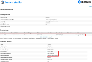 The Samsung Galaxy XCover FieldPro and M30s' new Bluetooth SIG certifications. (Source: DroidShout)