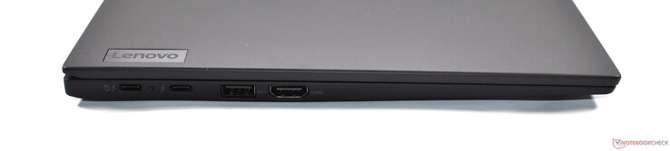 Левая сторона: 2x Thunderbolt 4, USB Type-A 3.2 Gen 1, HDMI 2.0