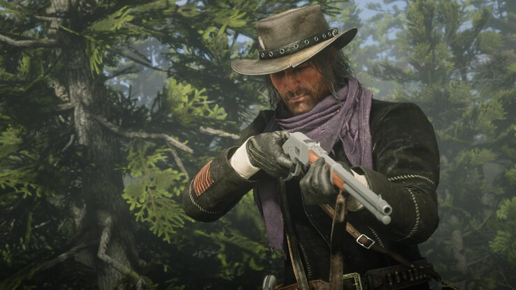 Изображение, показывающее Джона Марстона в Red Dead Redemption 2. (Источник изображения: suika1885 - Nexus Mods)