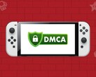Nintendo Switch OLED-дисплей с логотипом DMCA