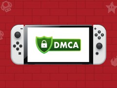 Nintendo Switch OLED-дисплей с логотипом DMCA