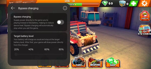 Обходная зарядка на таких устройствах, как OnePlus 13R, в настоящее время ограничивается играми. (Источник изображения: OnePlus Community)