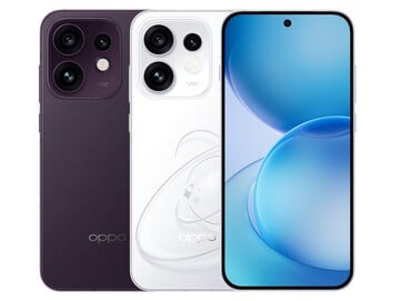 Oppo Reno 16 в цветах «Purple» и «Pop White».