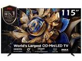 Телевизор TCL X955 MAX оснащен 115-дюймовой светодиодной панелью QD Mini с переменной частотой обновления 144 Гц (Источник изображения: TCL)