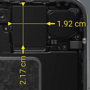 Размер основного модуля камеры iPhone Duo