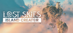 Рекламный баннер для игры Lost Skies: Island Creator, демонстрирующий парящие небесные острова и древние руины, подвешенные над облаками (Источник изображения: Bossa Studios через Steam)