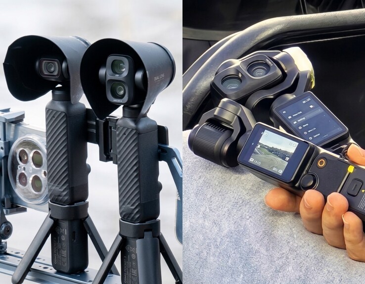 Наш последний взгляд на DJI Osmo Pocket 4 Pro (справа). Улучшенный искусственный интеллект. 