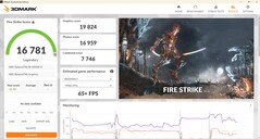 3DMark Fire Strike, питание от батареи