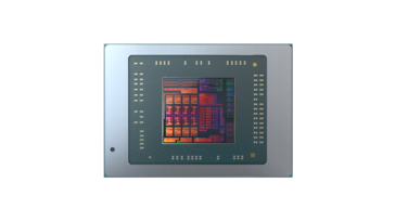 Кристалл процессора AMD Ryzen 5000 на подложке (Изображение: AMD)