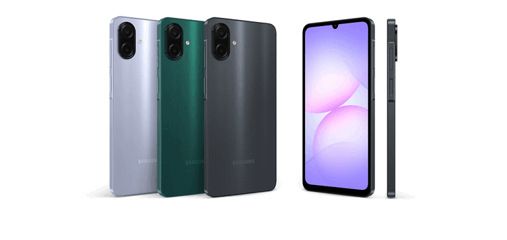 Samsung Galaxy A07s в различных цветовых вариантах