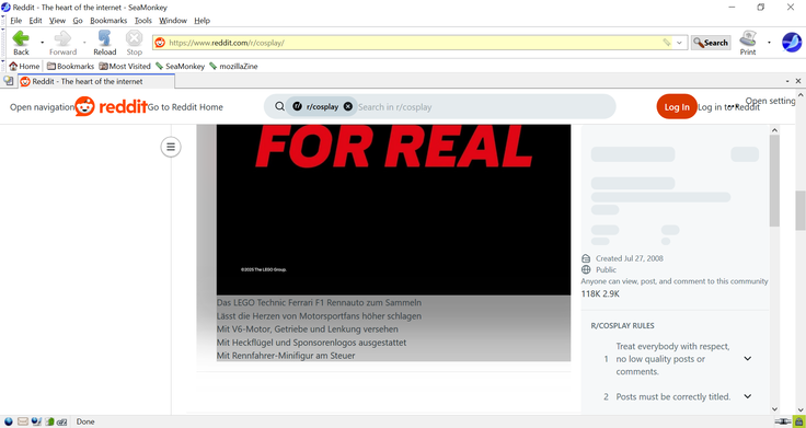 Версия 2.53.22: Кнопки Reddit и посты с несколькими изображениями выглядят ужасно (Источник изображения: Скриншот - Notebookcheck)