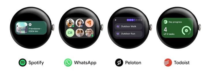 В Google Wear OS 7 появились виджеты, очень похожие на виджеты Android.