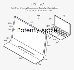 В устройство можно вставить MacBook, чтобы использовать его клавиатуру. (Источник: Patently Apple)
