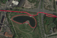 GPS test: Xiaomi Redmi Note 8 - Cycling around a lake