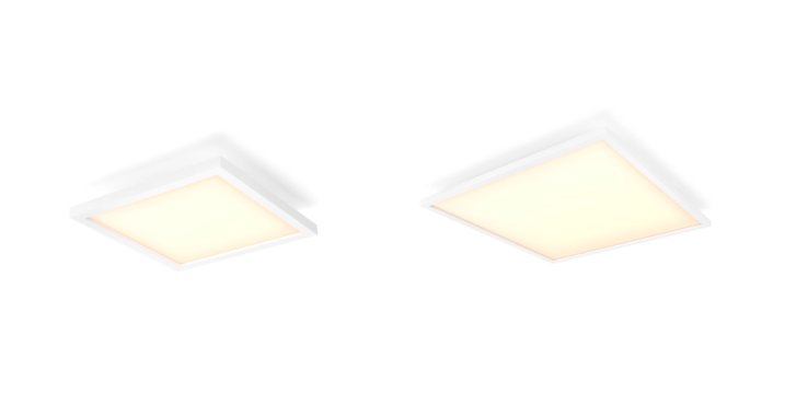 Панель Philips Hue Aurelle Sqaure, маленькая (слева) и Square, большая (справа). (Источник изображения: Philips Hue)