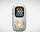 Взгляд на Repod Ultra со вставленным Apple Watch Ultra.