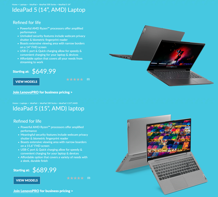 Новый Lenovo IdeaPad 5 на AMD (Изображение: Lenovo US)