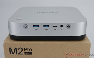 Minisforum M2 Pro — разъёмы на передней панели