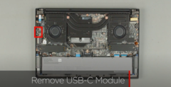 Внутренности Lenovo ThinkPad P1 Gen 8 (источник изображения: YouTube-канал Lenovo Support).