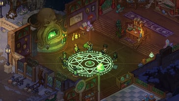 На изображении: скриншот игрового процесса из игры «Witchbrook».