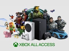 Баннер Xbox All Access с изображением консолей Xbox