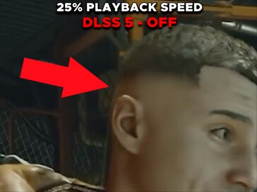 Тот же персонаж Starfield с текстурой волос на оригинальных кадрах из DLSS.