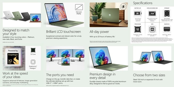 13,8-дюймовый ноутбук Surface Laptop 8.