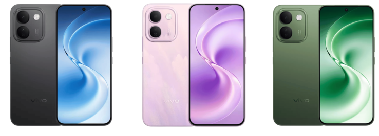 Vivo V80 Lite в различных цветовых вариантах.