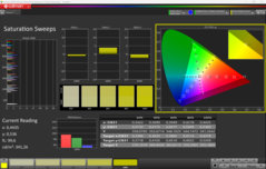 Насыщенность CalMAN (профиль: по умолчанию)