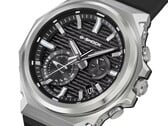 Вид под углом на модель G-Steel-GST-B1000-1A с чёрным циферблатом.