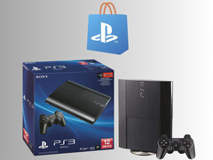 Логотип PlayStation Store показан над консолью PS3 (Источник изображения: PlayStation Blog с правками)