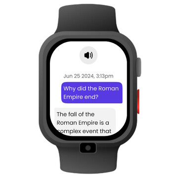 Pinwheel Watch используют безопасный для детей чатбот PinwheelGPT AI для ответов на вопросы об окружающем мире, за которыми могут удаленно наблюдать родители. (Источник изображения: Pinwheel)