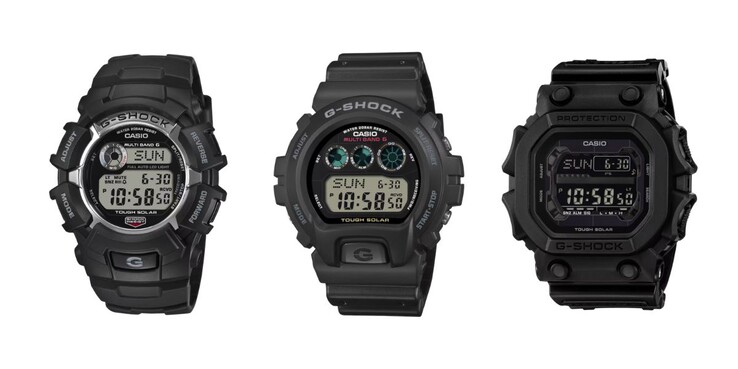 Слева направо: часы Casio G-Shock GW2310U-1, GW6900U-1 и GX56UBB-1