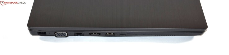 Левая сторона: разъем питания, VGA, Ethernet, HDMI, USB 3.0 Type-A, USB 3.1 Gen 1 Type-C