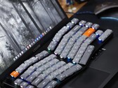 Keychron K15 Max на ноутбуке