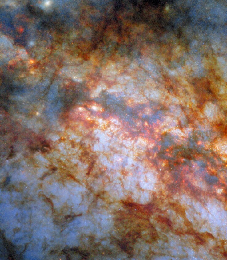 Изображение Мессье 82, сделанное Хабблом (Источник изображения: ESA/Hubble, NASA и W. D. Vacca)