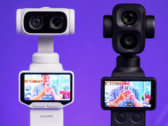 Insta360 Luna Ultra рядом с DJI Osmo Pocket 4P.