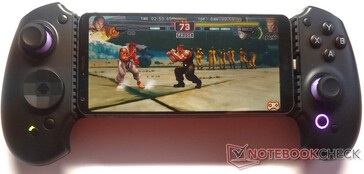 Abxylute S9 хорошо показал себя в Street Fighter IV, несмотря на то, что это не аркадный стик. (Источник изображения: Notebookcheck)