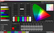 CalMan color space (профиль: Стандартный, sRGB)
