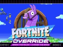 Официальные рекламные материалы для Fortnite Override.