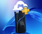Макет консоли PS6 с логотипом облачных игр PlayStation