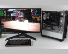 Бюджетный игровой ПК с Intel Arc A380 и Nvidia RTX 3060, работающий на Cyberpunk 2077 с использованием технологии Lossless Scaling для генерации кадров с помощью двух GPU, показывает счетчики FPS на экране (Источник изображения: ETA PRIME через YouTube)