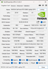 GPU-Z: MSI Stealth A16