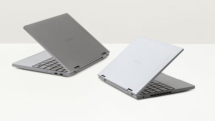 Ноутбук Tenku Note Pro AI отличается элегантным и лаконичным дизайном и представлен в серебристом и тёмно-сером цветовых вариантах