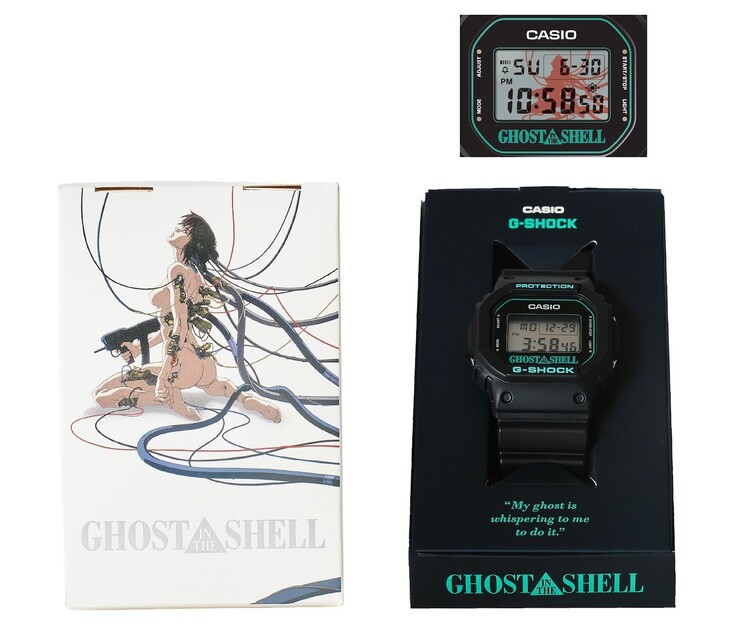 Упаковка G-Shock DW-5600 x Ghost in The Shell (Источник изображения: Tokyo Node / Ghost in the Shell)