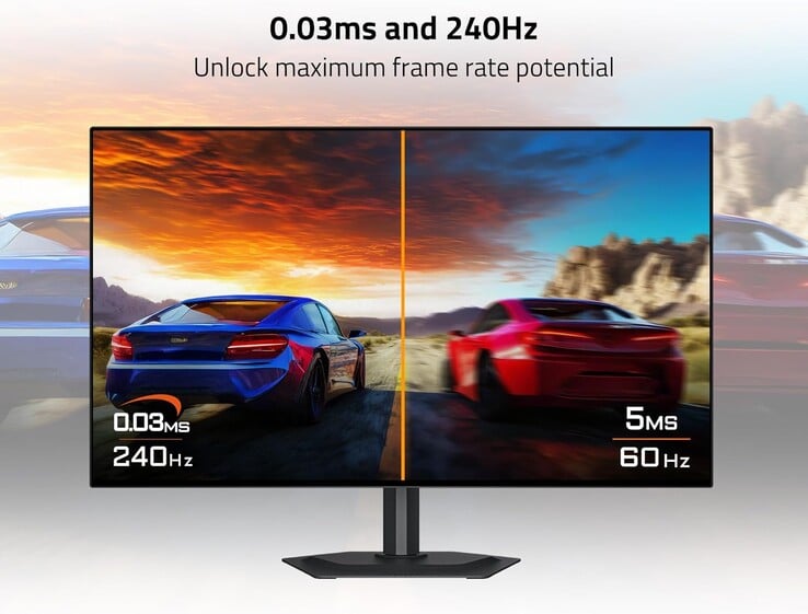 Игровой монитор Gigabyte GO27Q24G WOLED имеет частоту обновления 240 Гц