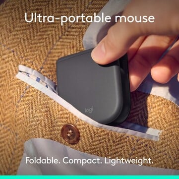 Мышь Logitech складывается совершенно плоским образом.