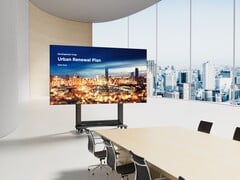 138-дюймовый светодиодный экран ViewSonic складывается и поэтому в некоторой степени портативен (Источник изображения: ViewSonic)